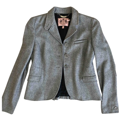 Pre-owned Juicy Couture Wool Coat In Grey