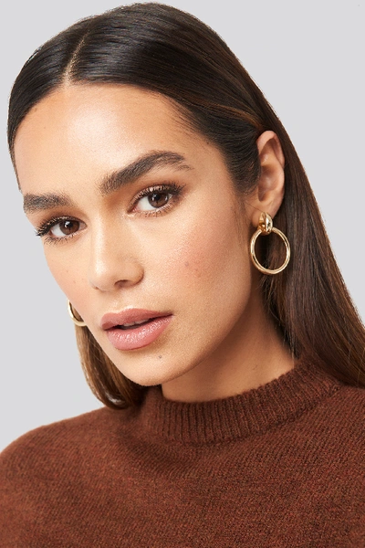 Hanna Weig X Na-kd Connected Hoop Earrings - Gold