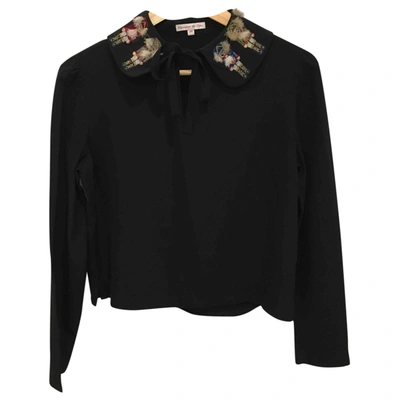 Pre-owned Olympia Le-tan Silk Blouse In Black