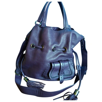 Pre-owned Lancel 1er Flirt Purple Leather Handbag