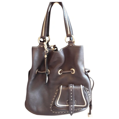 Pre-owned Lancel 1er Flirt Brown Leather Handbag