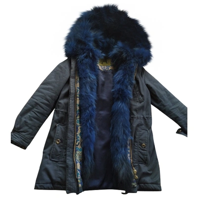 Pre-owned Alessandra Chamonix Blue Fox Coat