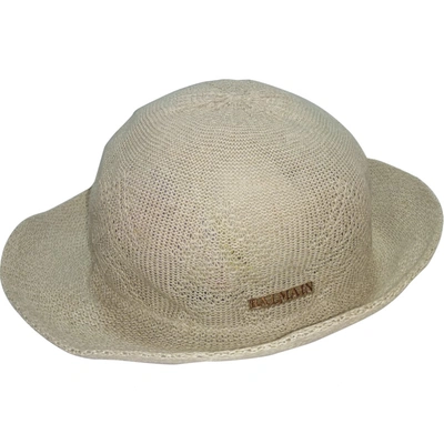 Pre-owned Balmain Hat In Beige