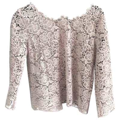 Pre-owned Sand Pink Lace  Top