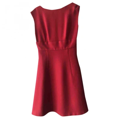 Pre-owned Miu Miu Mini Dress In Red