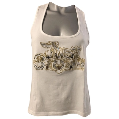 Pre-owned Just Cavalli Vest In White