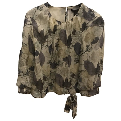 Pre-owned Louis Vuitton Silk Blouse In Grey