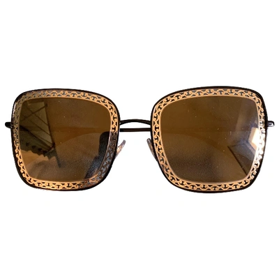 Pre-owned Dolce & Gabbana Metallic Metal Sunglasses