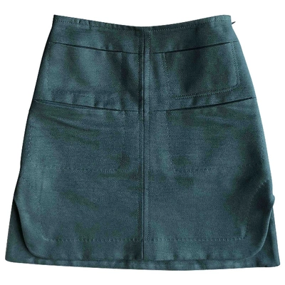 Pre-owned Carven Mini Skirt In Green