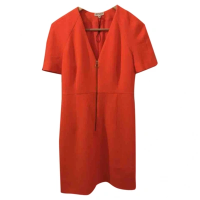 Pre-owned Claudie Pierlot Mid-length Dress In Orange