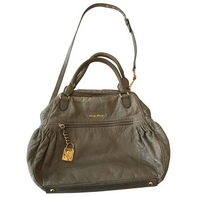Pre-owned Miu Miu Leather Handbag