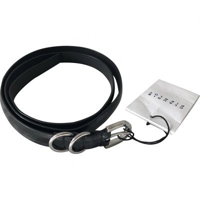 Pre-owned Claudie Pierlot Patent Leather Belt In Black