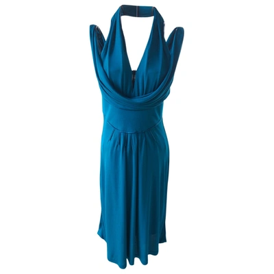 Pre-owned Zac Posen Mid-length Dress In Blue