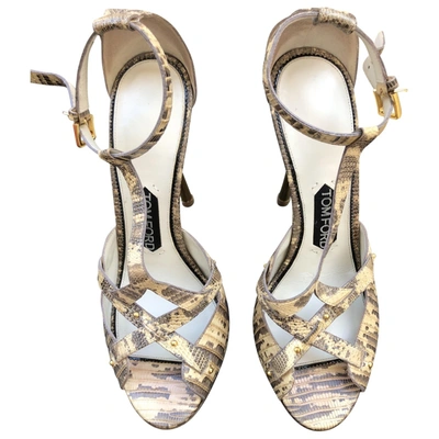 Pre-owned Tom Ford Leather Sandals