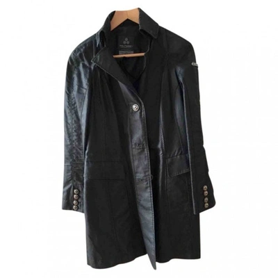 Pre-owned Peuterey Trench Coat In Black