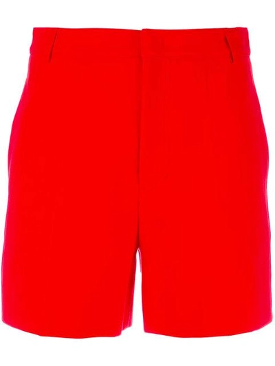 Maison Kitsuné Side Welt Pockets Shorts In Red