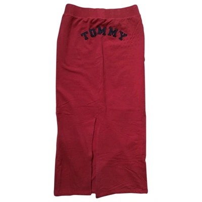 Pre-owned Tommy Hilfiger Skirt In Red