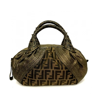 Pre-owned Fendi Spy Brown Leather Handbag