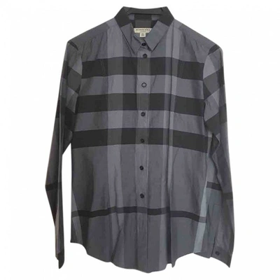 Pre-owned Burberry Shirt In Grey