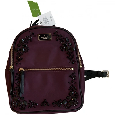 Pre-owned Kate Spade Backpack In Purple
