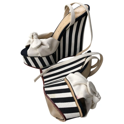 Pre-owned Charlotte Olympia Cloth Heels
