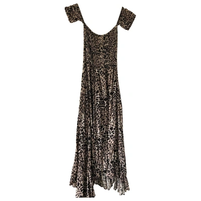 Pre-owned Auguste Maxi Dress In Beige