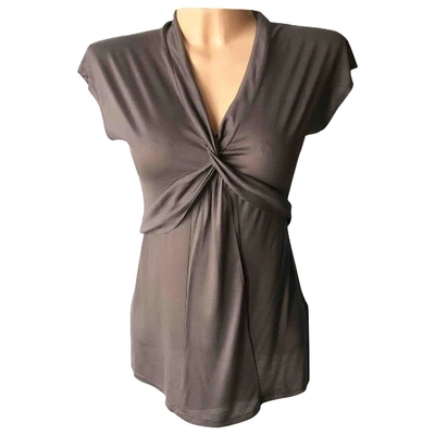 Pre-owned Marc Cain Brown Viscose Top