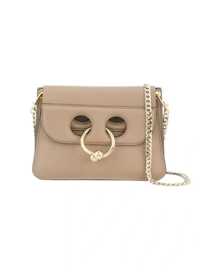 Jw Anderson Taupe Pierce Mini Cross Body Bag In Beige