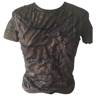 Pre-owned Prada Brown Synthetic Top