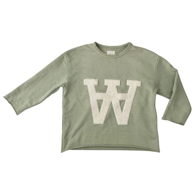 Pre-owned Wood Wood Jersey Top In Green