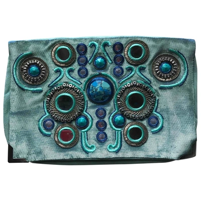 Pre-owned Matthew Williamson Clutch Bag In Green
