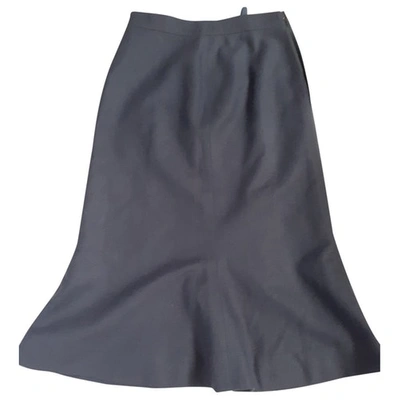 Pre-owned Charles Jourdan Wool Mid-length Skirt In Grey