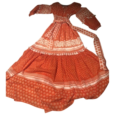 Pre-owned Aijek Orange Cotton Dress