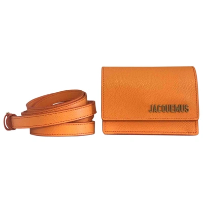 Pre-owned Jacquemus Le Bello Orange Leather Handbag