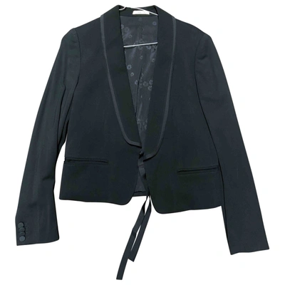 Pre-owned Lardini Silk Blazer In Black