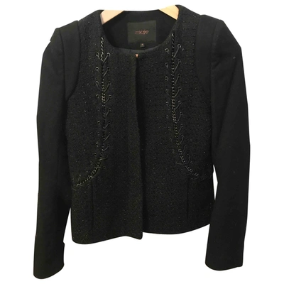 Pre-owned Maje Short Waistcoat In Black