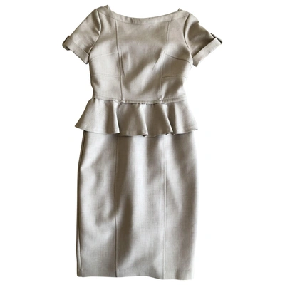 Pre-owned Burberry Mid-length Dress In Beige