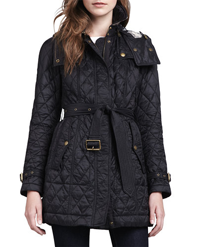 burberry quilted jacket with hood