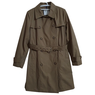 Pre-owned Tommy Hilfiger Trench Coat In Khaki