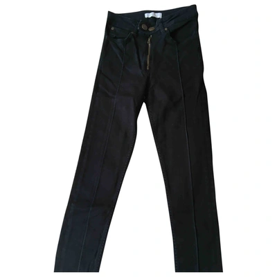 Pre-owned Sandro Fw18 Slim Jeans In Black