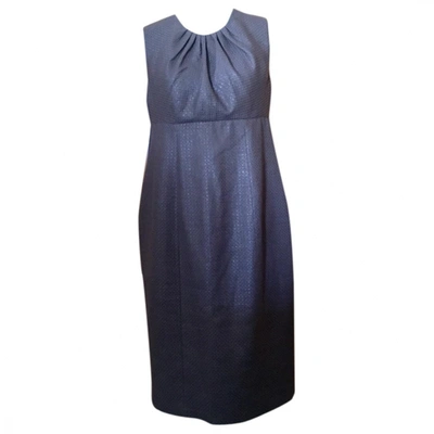 Pre-owned Ferragamo Mid-length Dress In Brown