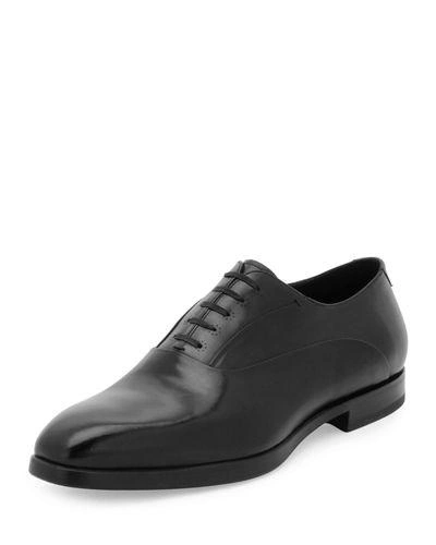 Stefano Ricci Leather Lace-up Dress Shoe In Black