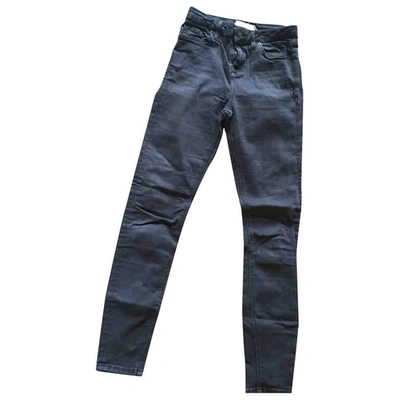 Pre-owned 7 For All Mankind Slim Jeans In Navy