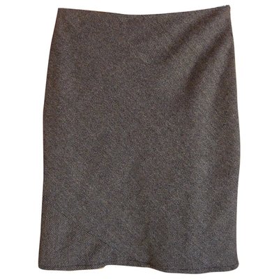 Pre-owned Claudie Pierlot Wool Mid-length Skirt In Brown
