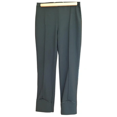 Pre-owned Alexis Mabille Black Wool Trousers