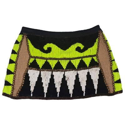 Pre-owned Just Cavalli Silk Mini Skirt In Other