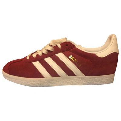 Pre-owned Adidas Originals Red Suede Trainers