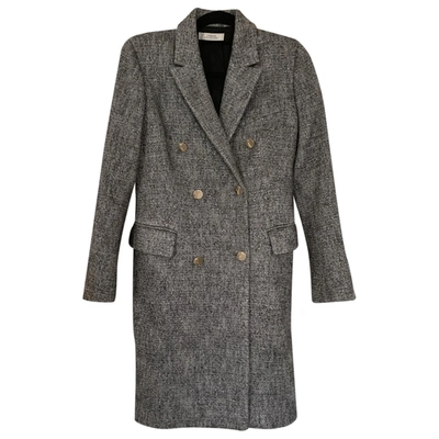 Pre-owned Versace Grey Wool Coat