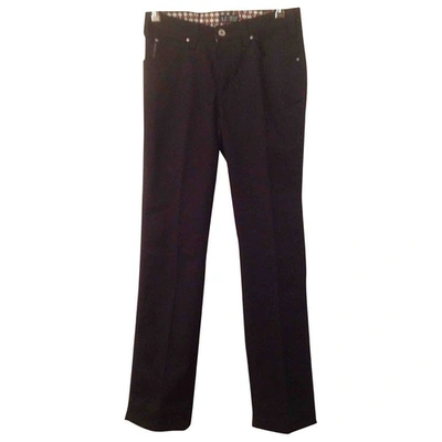 Pre-owned Armani Jeans Straight Jeans In Black