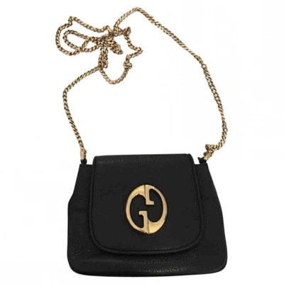 Pre-owned Gucci 1973 Black Leather Handbag